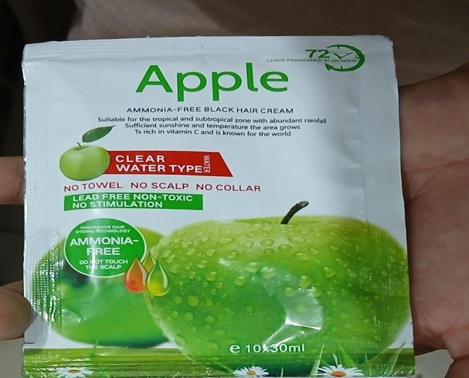 Apple Ammonia Free Black Hair Cream in Pakistan