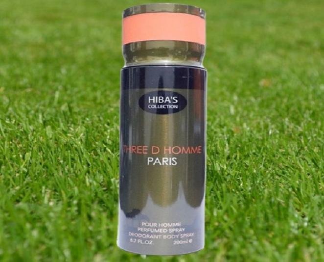 Hibas Three D Homme Paris Body Spray In Pakistan - Image