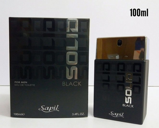 Sapil Solid Black For Men Perfume