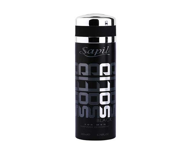 Sapil Solid Black Body Spray Price in Pakistan - Image