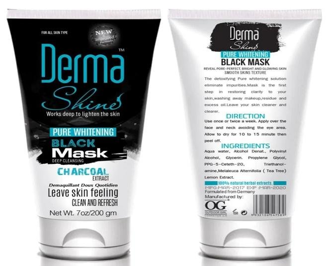 Derma Shine Charcoal Mask Price in Pakistan - Image