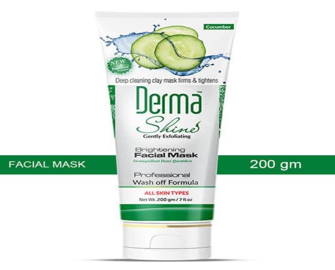 Derma Shine Hydrating Cucumber Facial Mask Price in Pakistan - Image