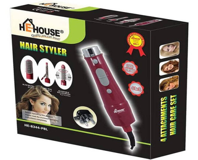 House Hair Styler Set With 4 Hair Styler Attachments Price in Pakistan