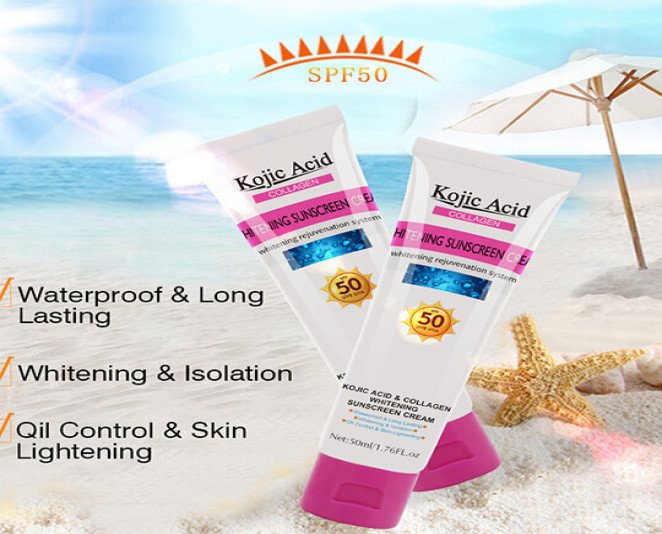 Kojic Acid Whitening Sunscreen Cream Price in Pakistan - Image